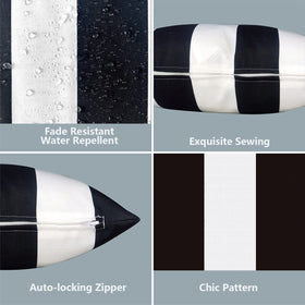 LVTXIII auto-locking zipper on lumbar pillow cover