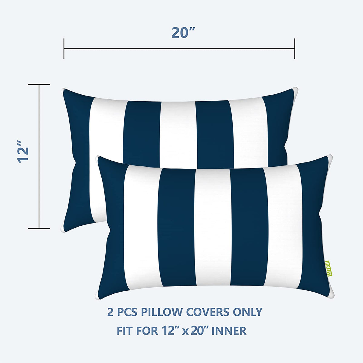 LVTXIII lumbar pillow cover with auto-locking zipper for easy replacement.