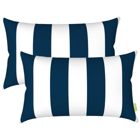 LVTXIII outdoor lumbar pillow with inserts for balcony or patio comfort.