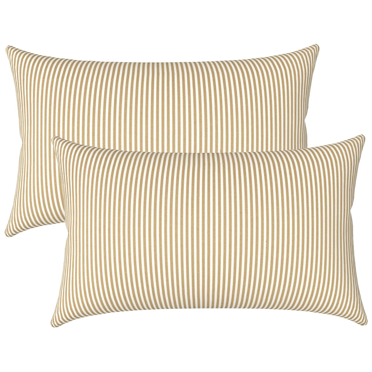 LVTXIII outdoor lumbar pillow stripe beige for patio seating.