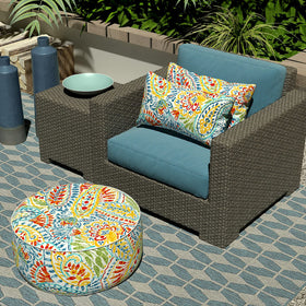 LVTXIII Paisley Multi fade-resistant outdoor cover enduring sunlit patios