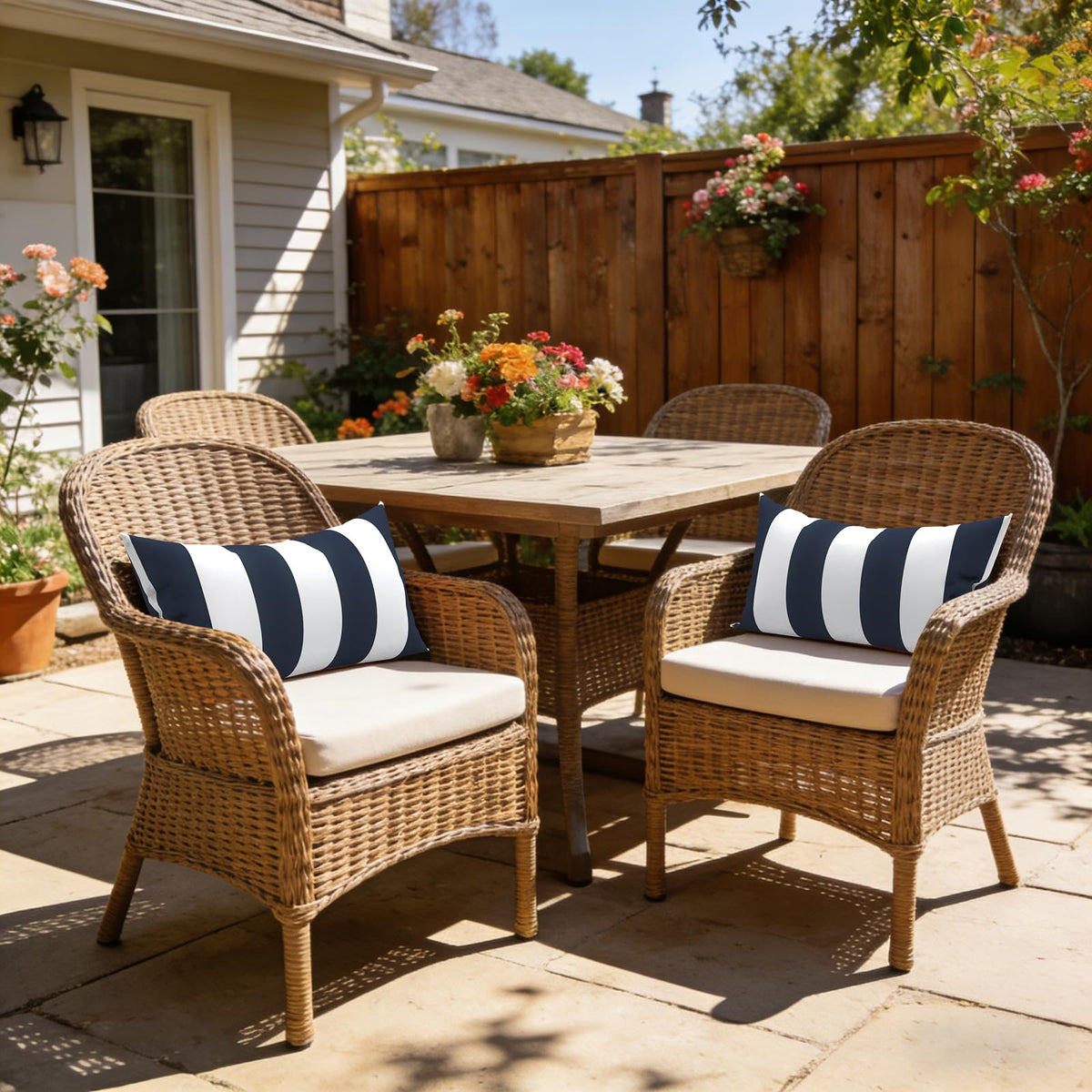 LVTXIII cabana navy decor for sofas and patios.