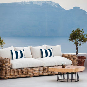 LVTXIII two-pack lumbar pillows enhance comfort on sofas and loungers.