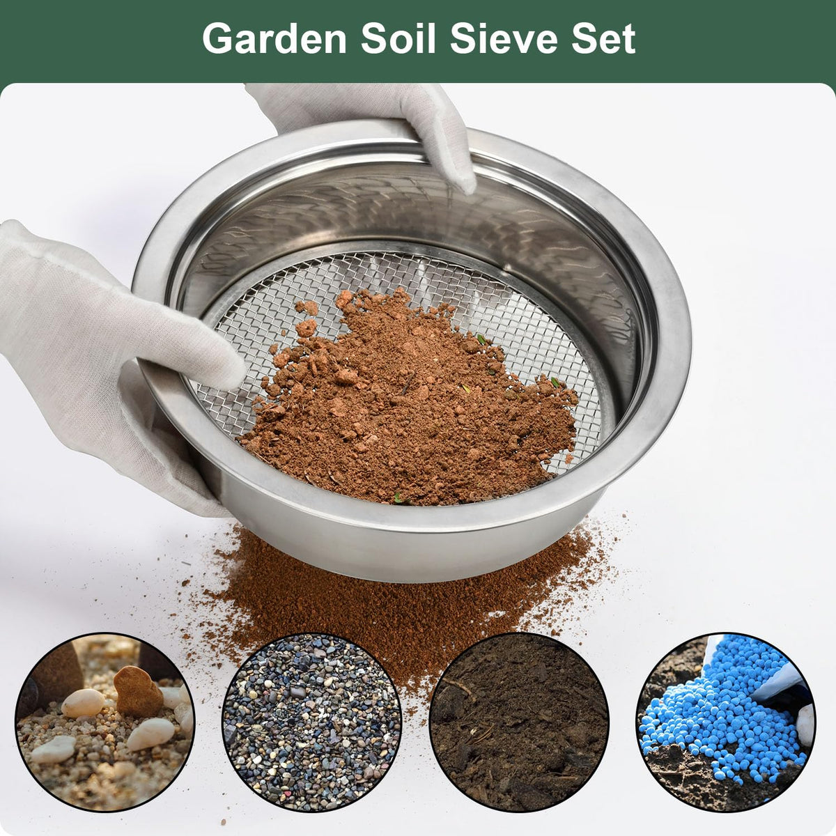 LWADALN Bonsai soil scoop for easy transfer and potting.