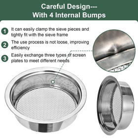 LWADALN 9mm mesh for coarser material and large particles.