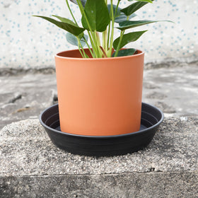 LWALRS 8-inch round saucer suitable for indoor and outdoor use