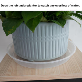 LWALRS outdoor-use plant saucer tray protects decks and surfaces.