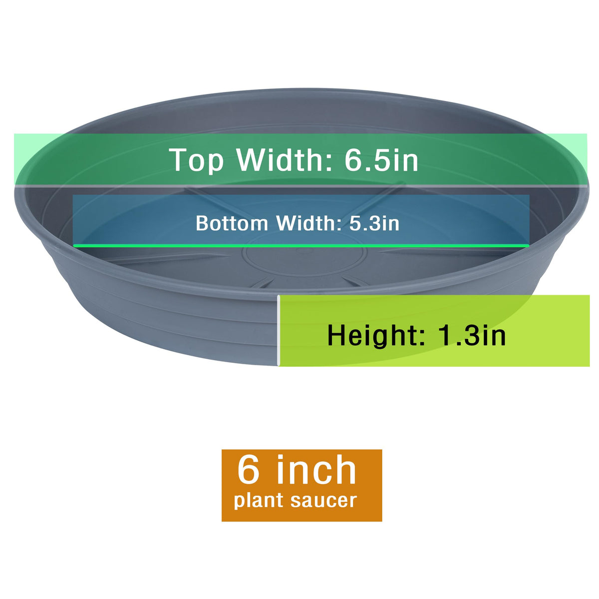 LWALRS plant saucer 18-inch deep tray preventing spills and soil runoff