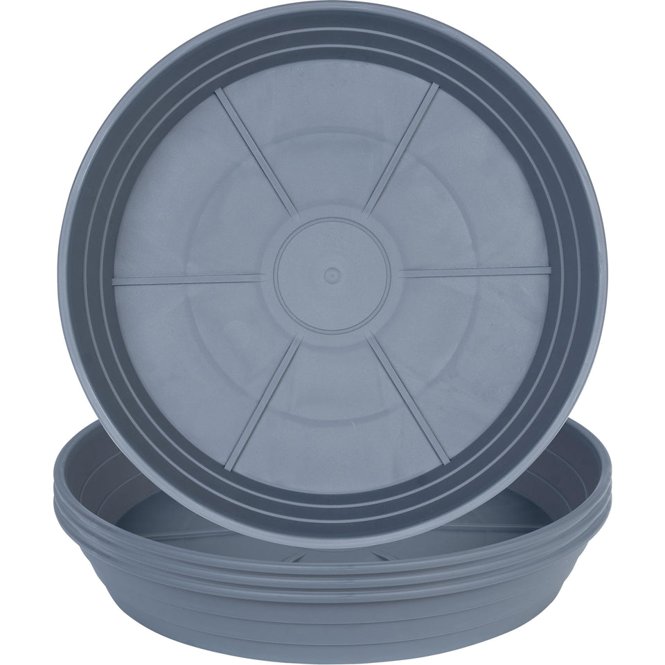 LWALRS plant saucer 18-inch top view showing wide rim and large catchment area