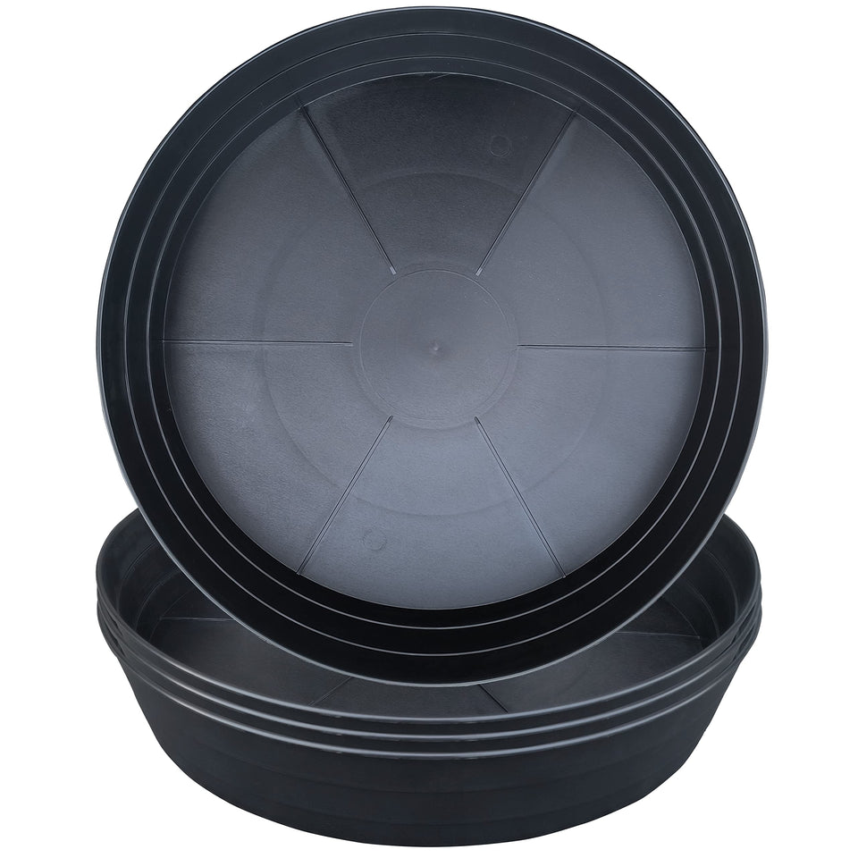 LWALRS deep plant saucer with 2.3in depth catches excess water
