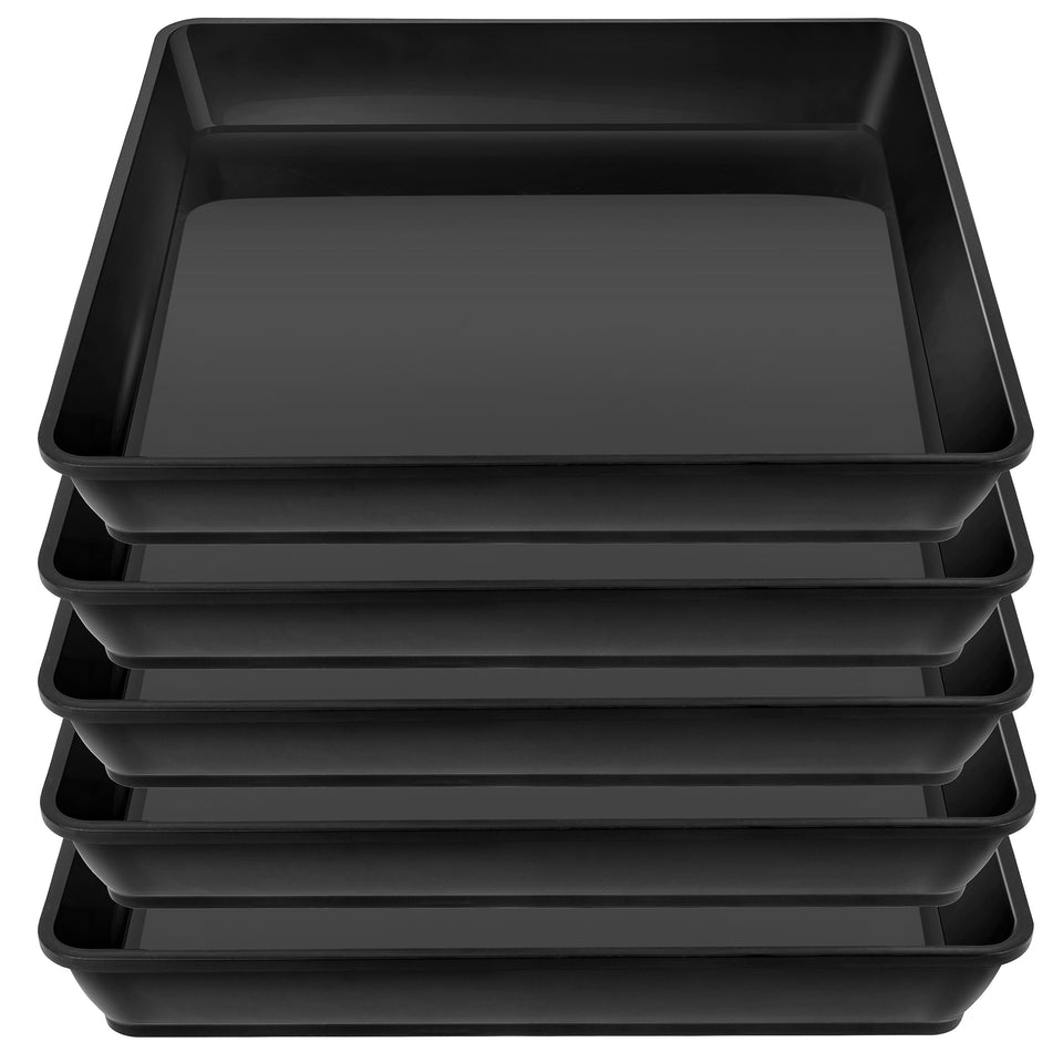 LWALRS square plant saucer 10-inch top view catching excess water