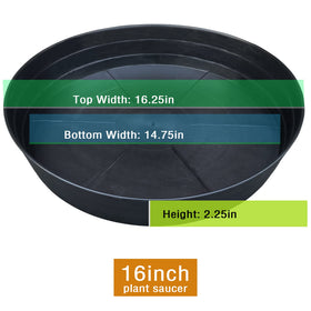 LWALRS two-pack plant saucers provide durable support for heavy pots.