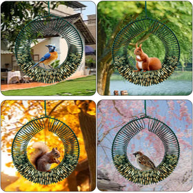 LWINGFLYER attracts a variety of birds with versatile peanut feeder in your garden