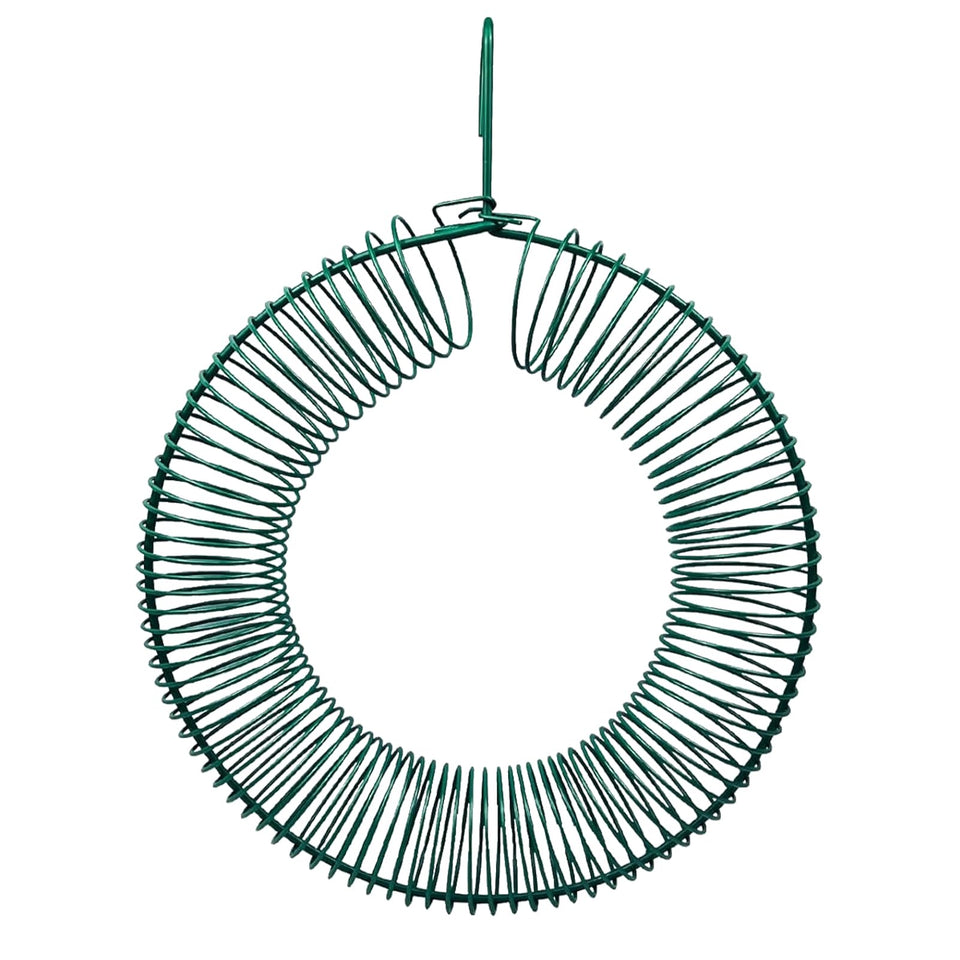 LWINGFLYER peanut bird feeder with round metal hanging design for easy outdoor feeding