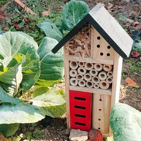 LWINGFLYER insect hotel hanging bee house for garden pollinators