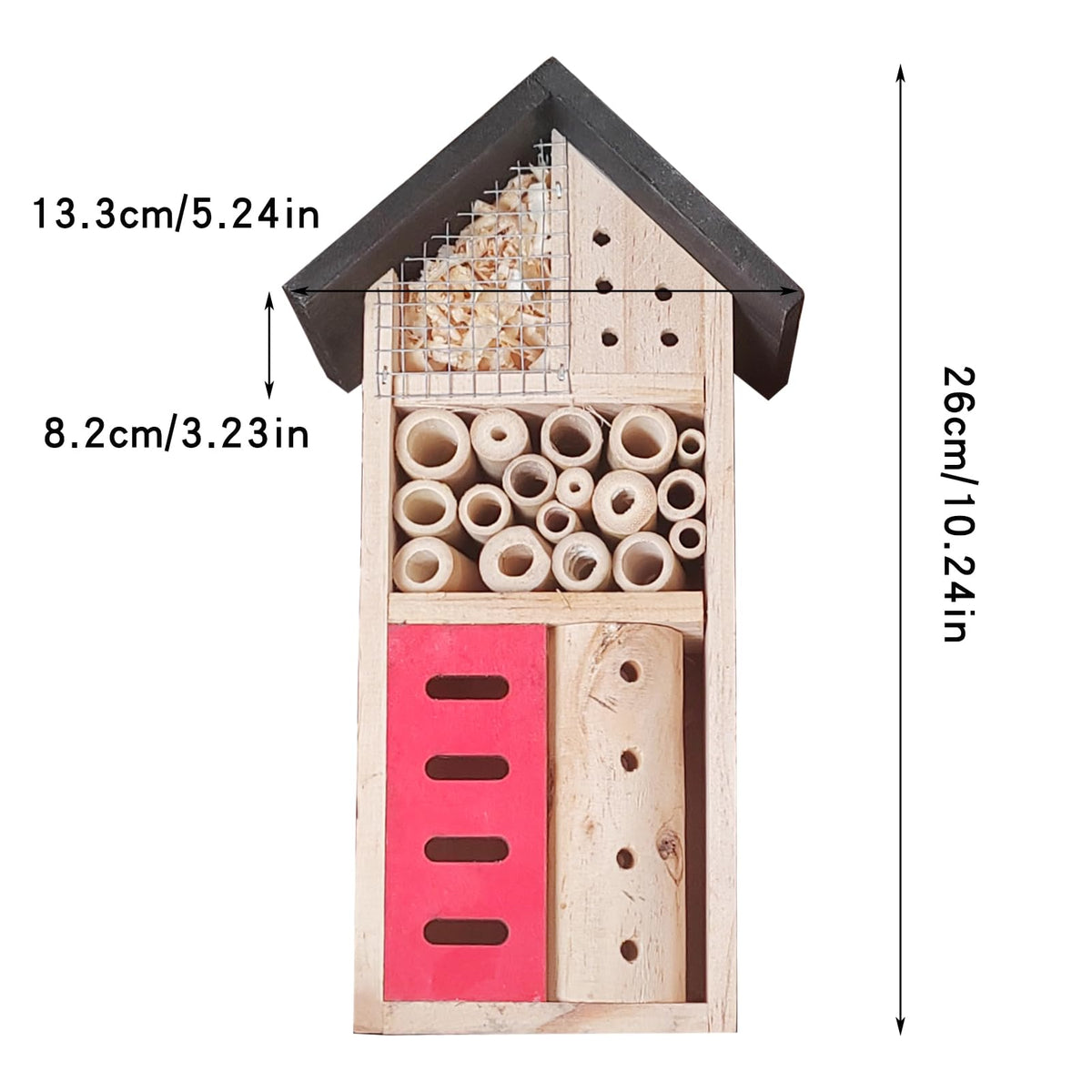 LWINGFLYER weather-resistant roof protects insects from rain