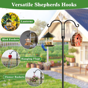 LWWTBS heavy-duty steel pole with rust-proof coating withstands wind and rain.