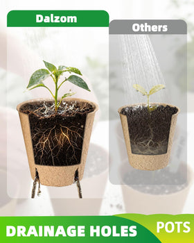 LWWTBS multipurpose pots suit flowers, herbs, vegetables, and nursery trials