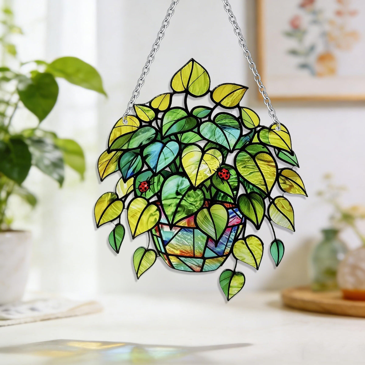 LXTMMRLJQ leaf suncatcher makes a thoughtful nature-inspired gift