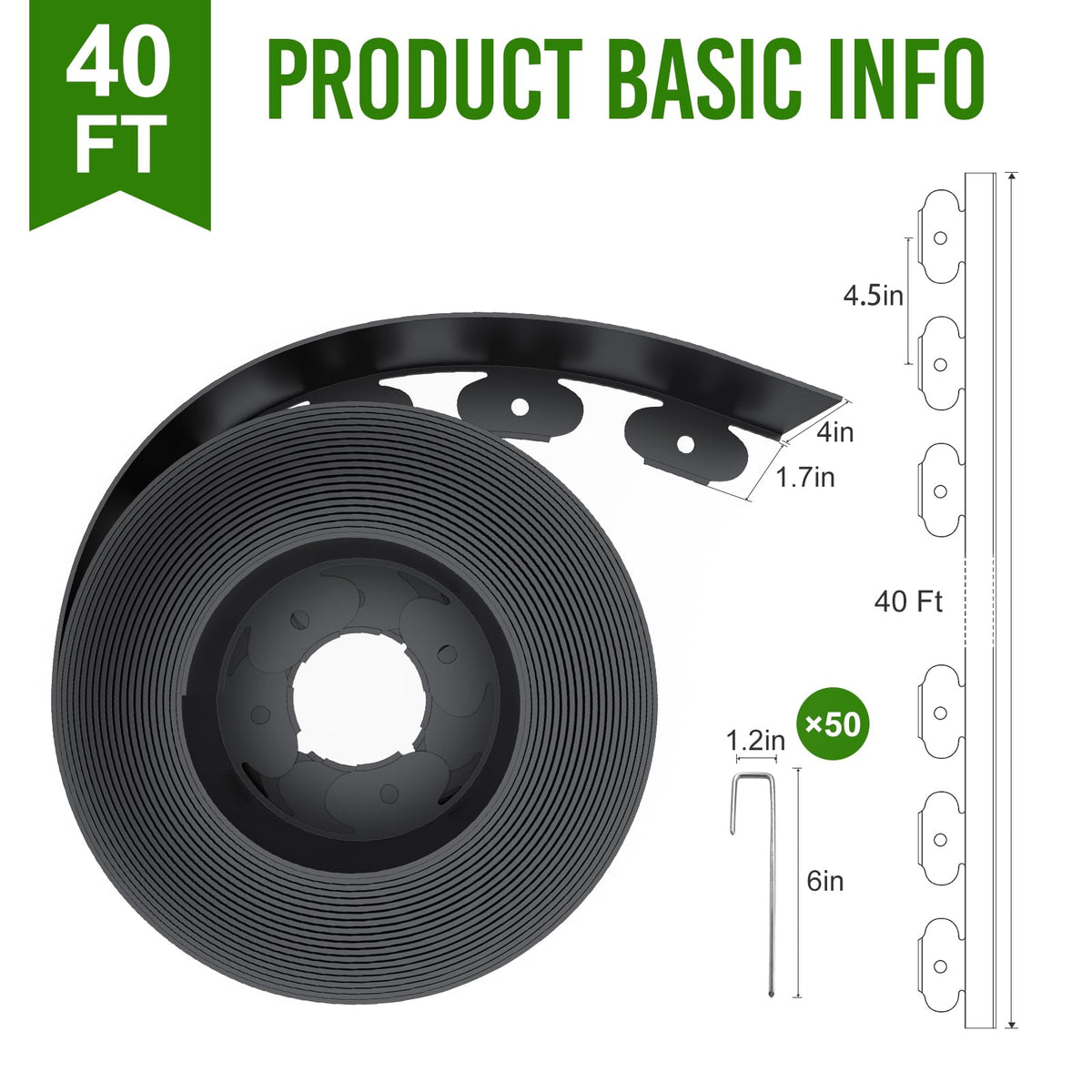 LXVOOEE flexible edging material bends smoothly to curve layouts