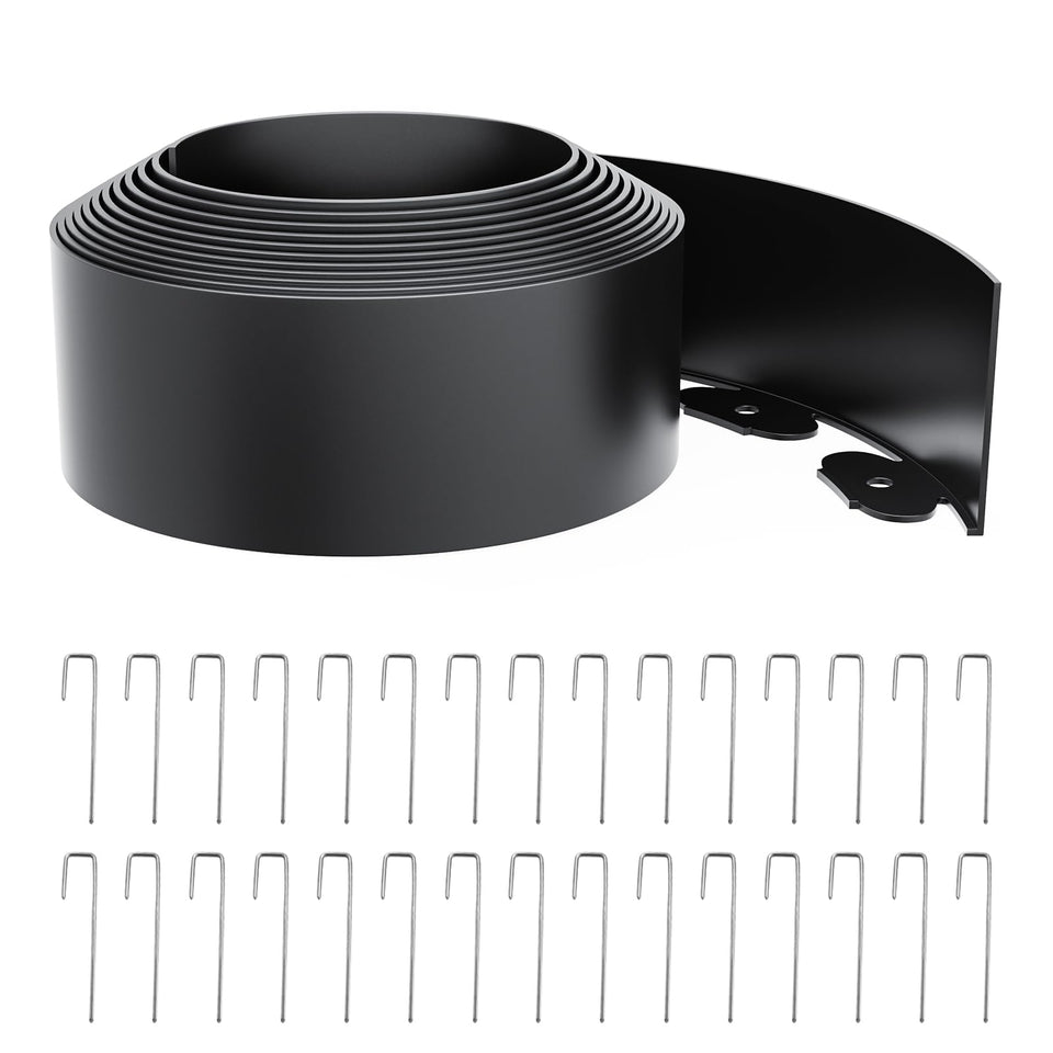 LXVOOEE landscape edging 4-inch height for clean borders and easy lawn separation