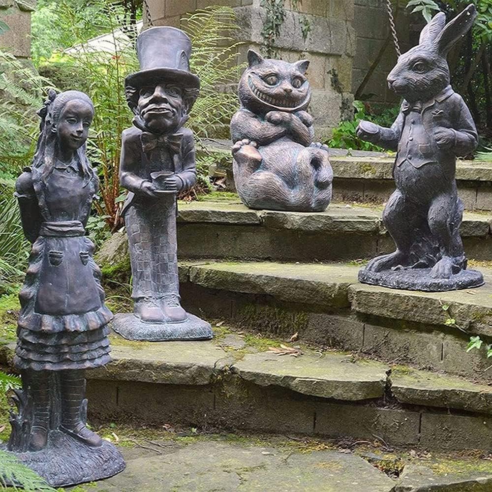 Lycss Caterpillar statue adds fairy-tale whimsy to garden.
