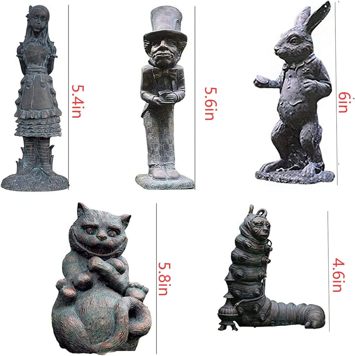 Lycss Mad Hatter statue brings playful whimsy to garden decor.