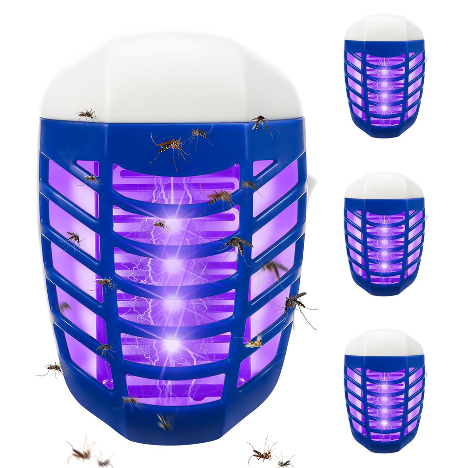 Lycxbfjia indoor bug zapper plug-in with UV light attracts insects quietly and eliminates them.