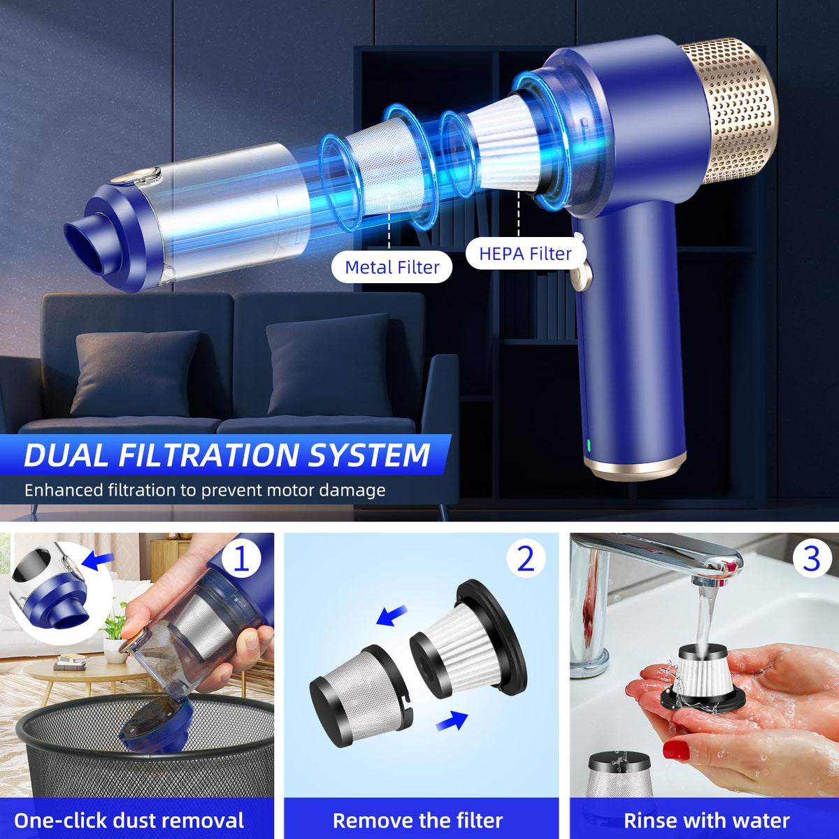 Lycxbfjia shown inflating a pool ring with blower function, multi-use convenience benefit