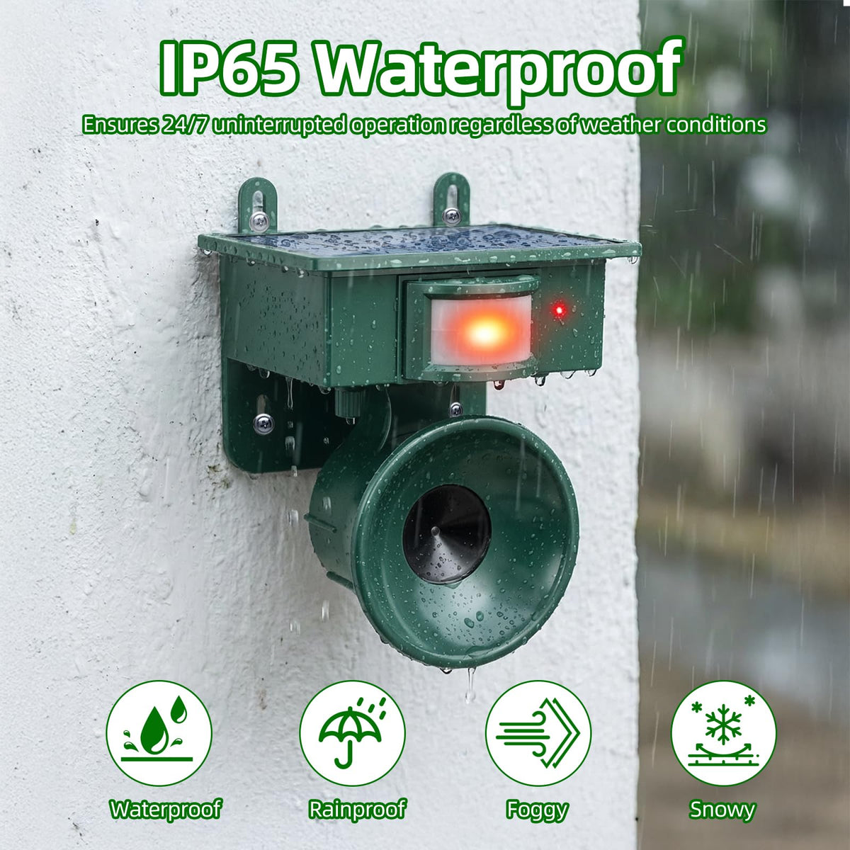 Lycxbfjia solar panel and IP65 housing designed for outdoor weather