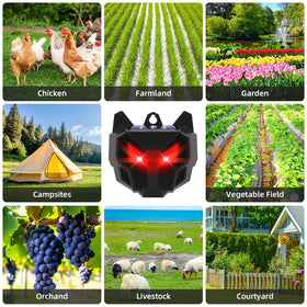 Lycxbfjia Solar Predator Eyes solar panel and weatherproof housing