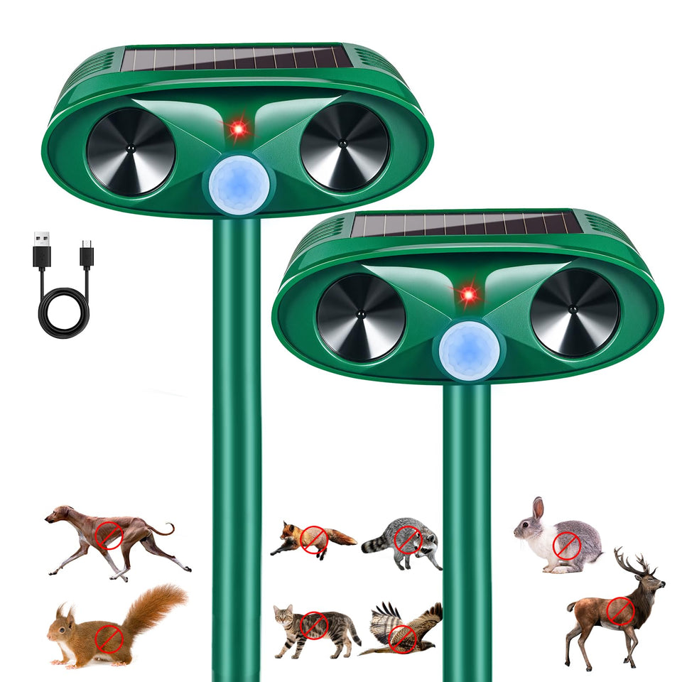 Lycxbfjia Sonic Fortress Pro deer deterrent front view protects yard from wildlife
