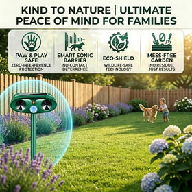 Lycxbfjia Sonic Fortress Pro easy outdoor installation with solar and USB-C charging