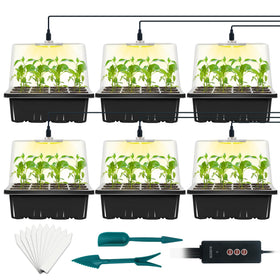LYDTICK seed starter tray with grow light for indoor germination