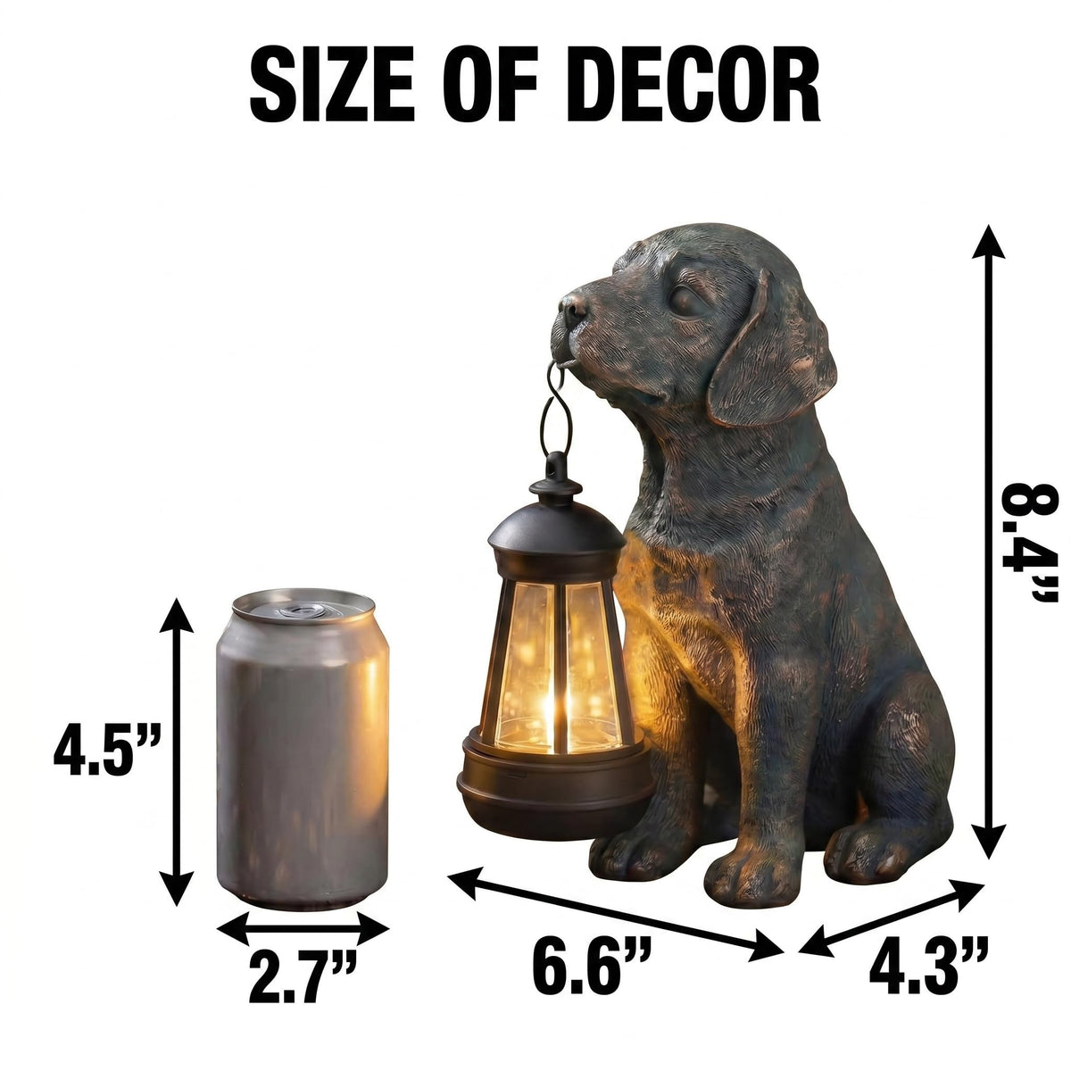 Lyeasw beagle lawn statue enhances any yard decor.