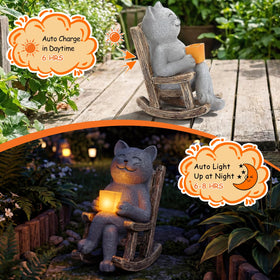Lyeasw gift-ready cat statue for cat lovers and homeowners