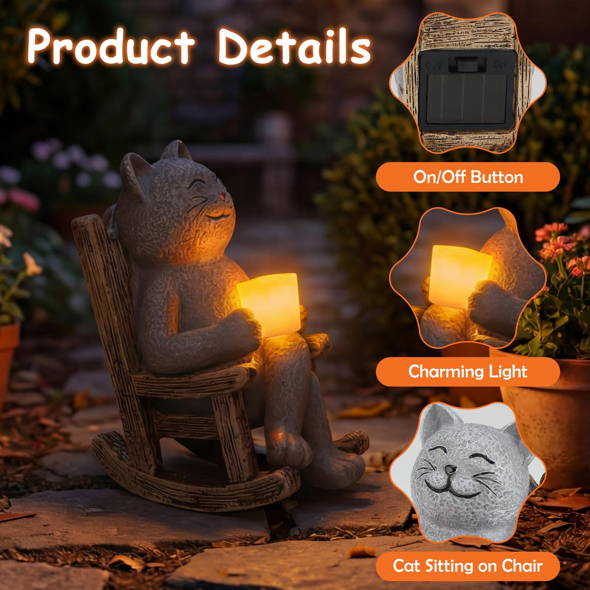 Lyeasw ready-to-use outdoor figurine requires no assembly