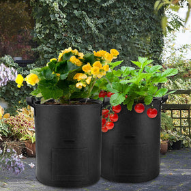 Lyincat grow bags neatly stored after harvest.