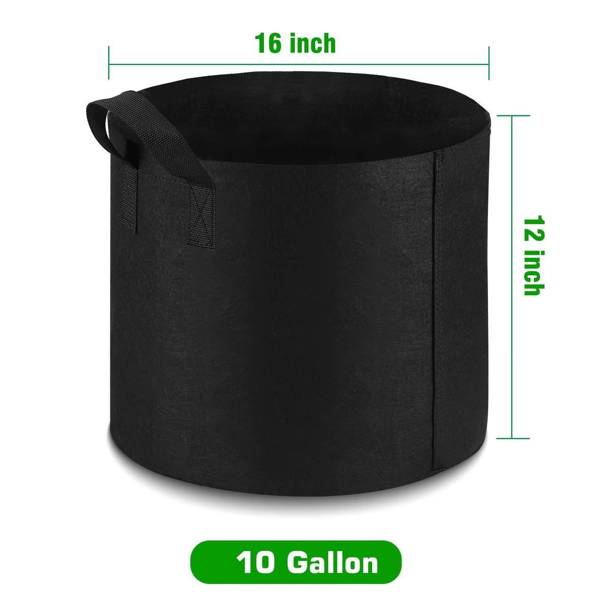 Lyincat sturdy nylon handles enable easy transport when bags are full.