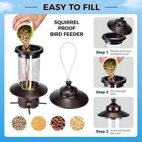 LYKENTOR easy-refill design enables quick, secure seed refills.