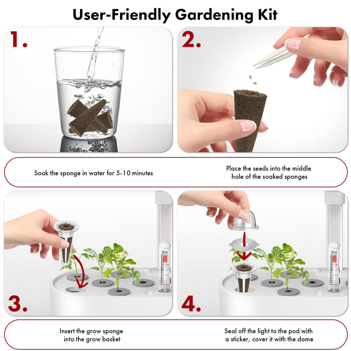 LYKOCLEAN AeroGarden-compatible seed pods ready to grow year-round.