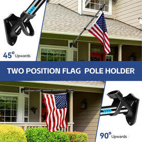 LYNSHION multi-position bracket allows horizontal or 45-degree display.