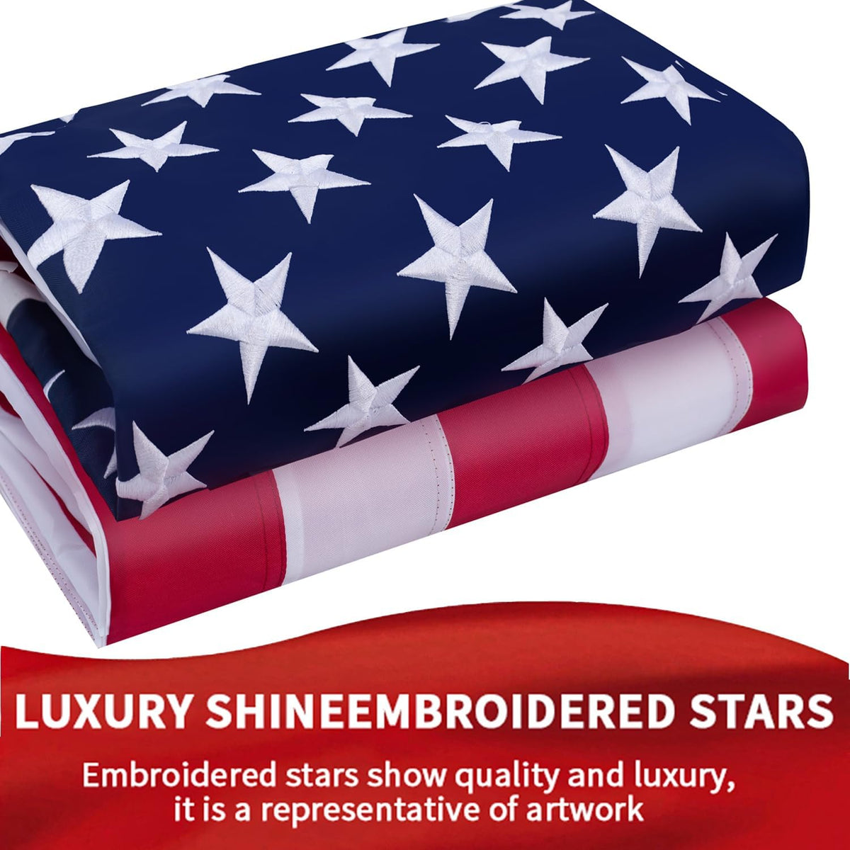 LYNSHION canvas flag head provides sturdy mounting for lasting use