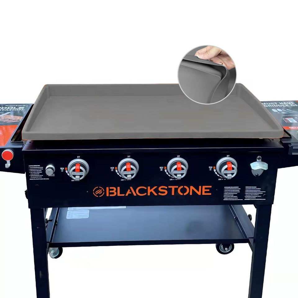 Lyonbi Blackstone silicone griddle mat 36in protects the surface and reduces slips