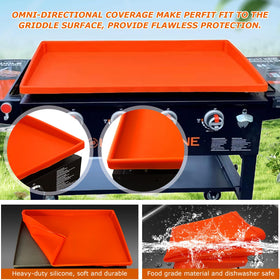 Lyonbi easy-clean textured surface wipes down quickly after cooking