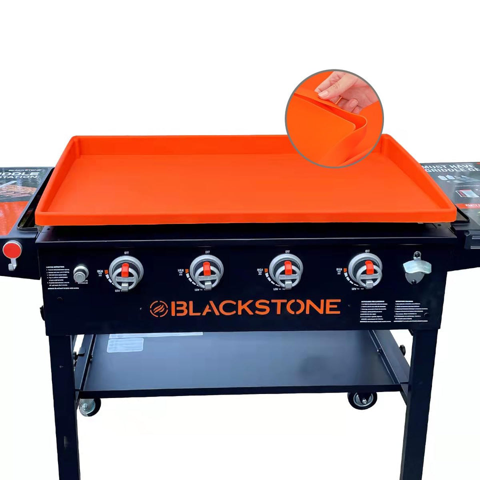 Lyonbi griddle cover on Blackstone 36-inch provides full coverage and weather protection