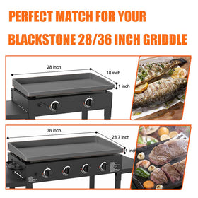 Lyonbi non-slip bottom griddle mat keeps Blackstone stable during cooking