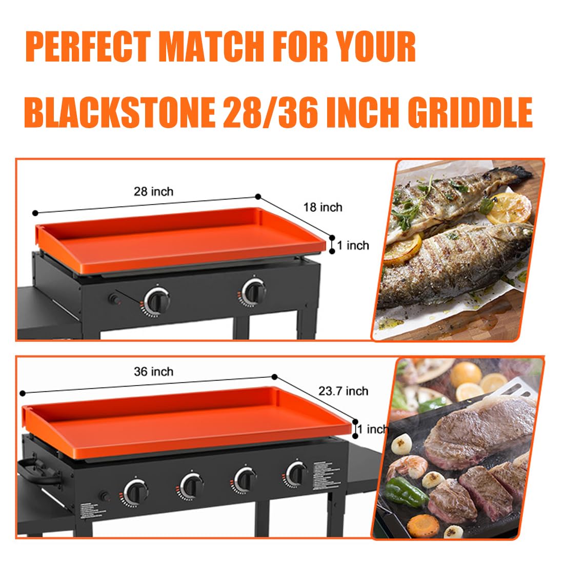 Lyonbi non-slip bottom keeps the griddle mat steady while you cook