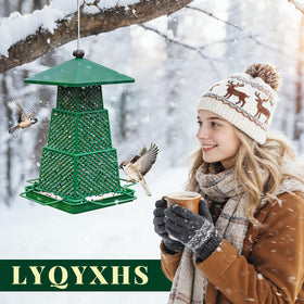 LYQYXHS versatile hanging or surface placement attracts finches and cardinals