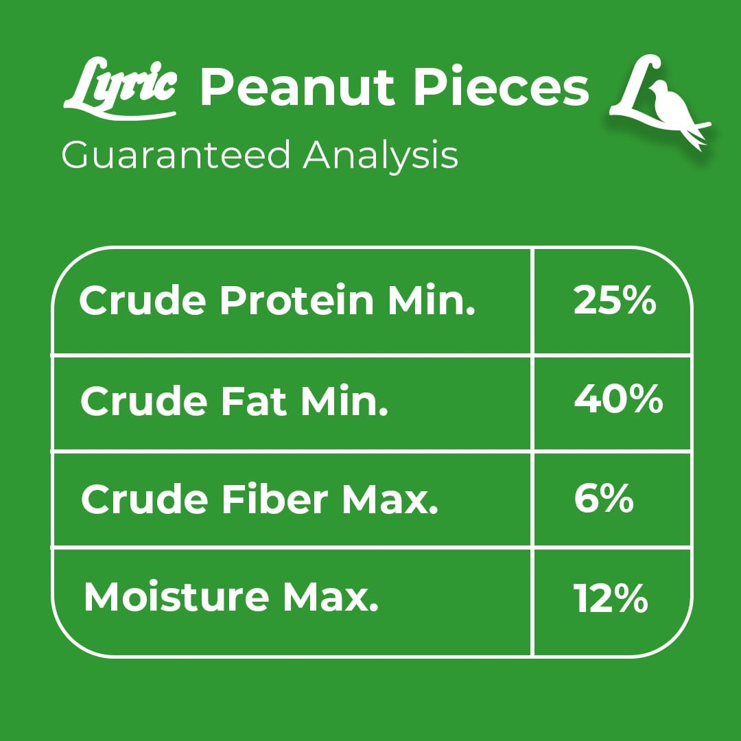Lyric Peanut Pieces compatible with tube, hopper, mesh, and open-tray feeders